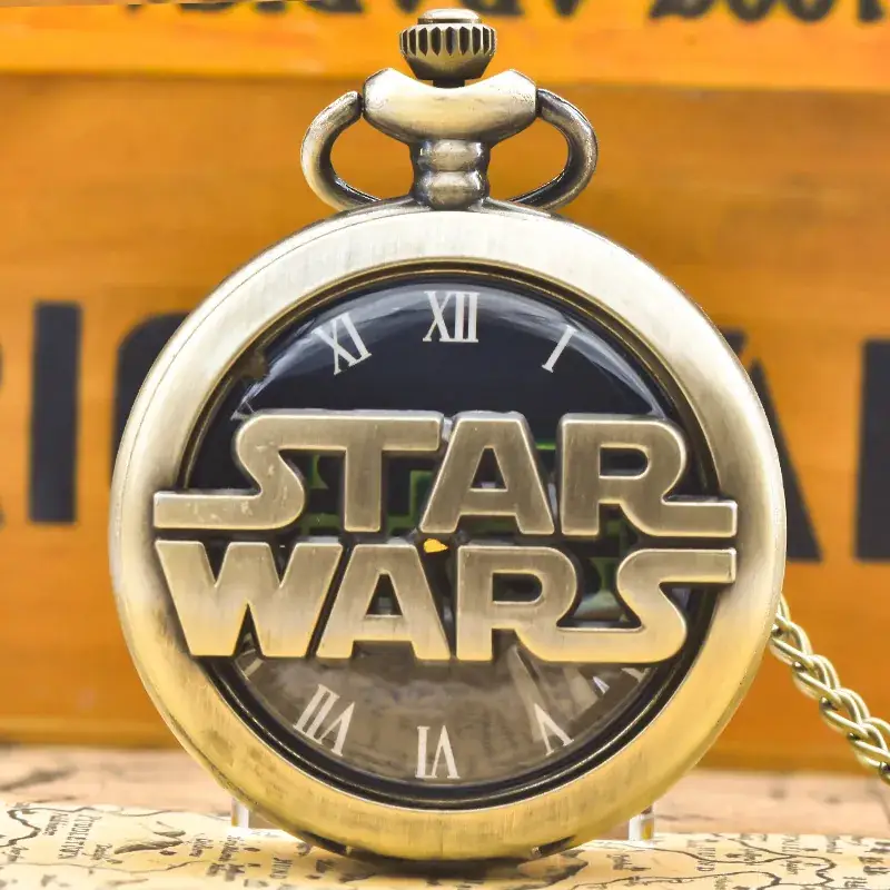 Retro Antique Men's Quartz Pocket Watch Porter Alloy Large - Image 6