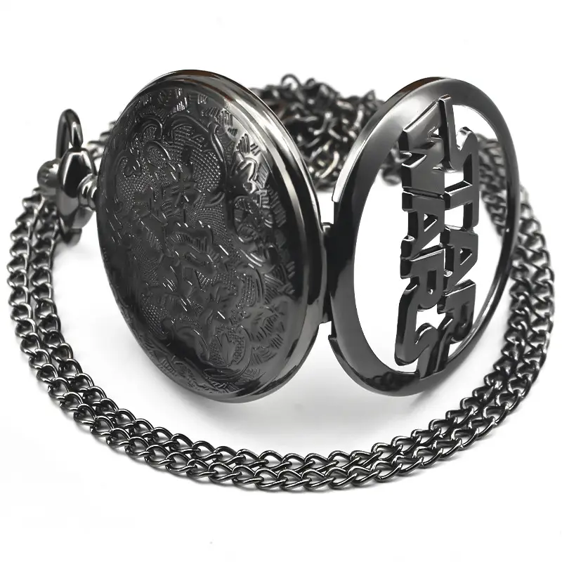 Retro Antique Men's Quartz Pocket Watch Porter Alloy Large — feature 7