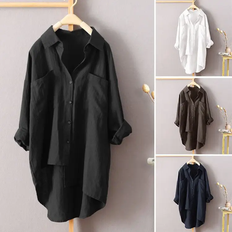 2026 Japanese Korean Style Black Long Sleeve Shirt — feature 2