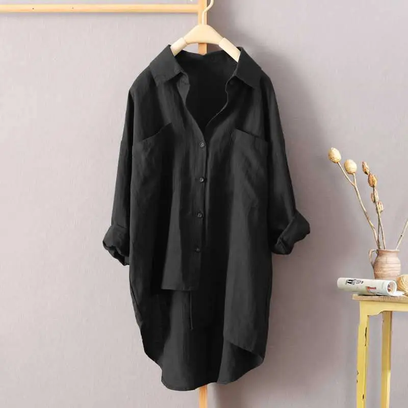 2026 Japanese Korean Style Black Long Sleeve Shirt - Image 2