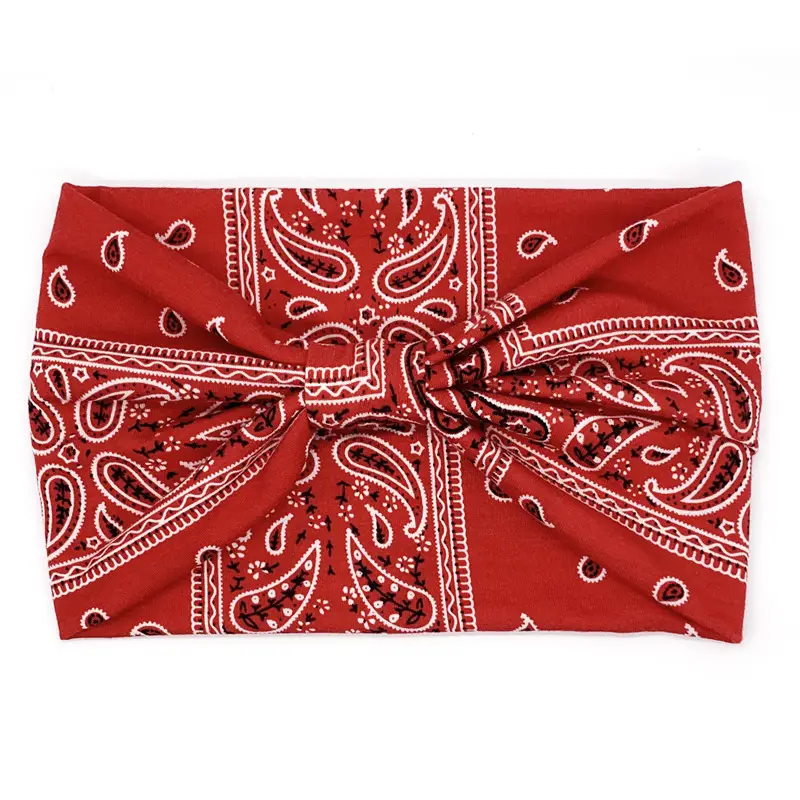 Pink Printed Elastic Hair Band for Women