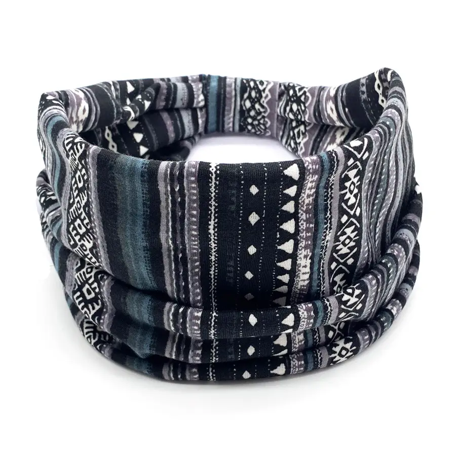 Pink Printed Elastic Hair Band for Women