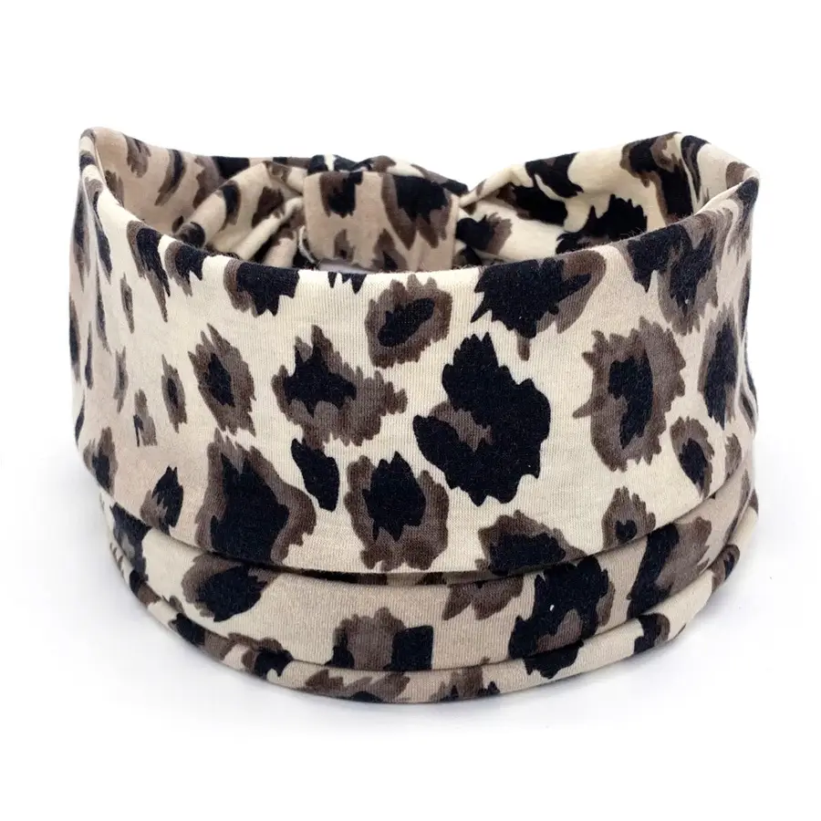 Pink Printed Elastic Hair Band for Women