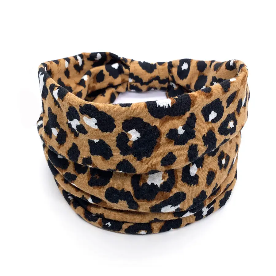 Pink Printed Elastic Hair Band for Women