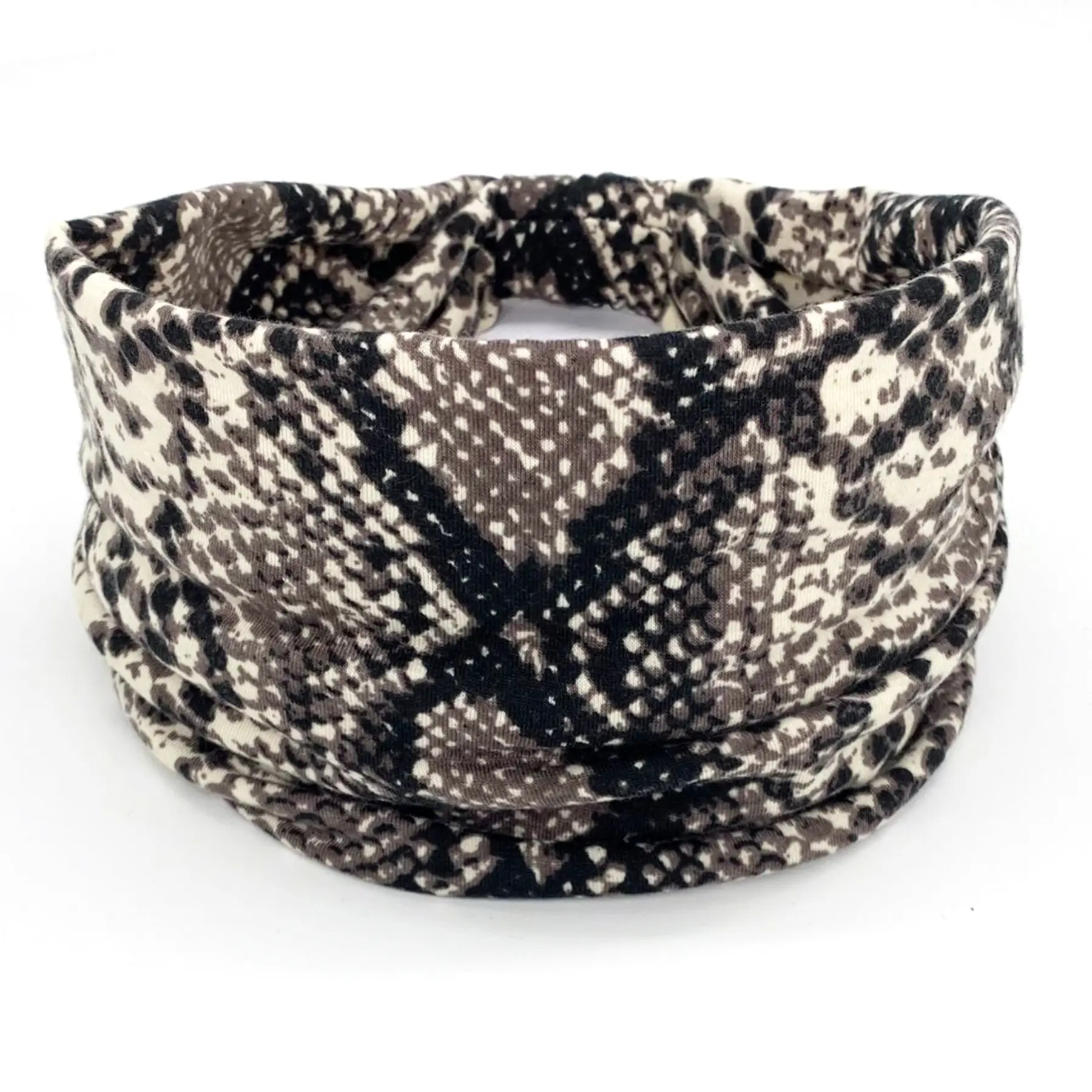 Pink Printed Elastic Hair Band for Women