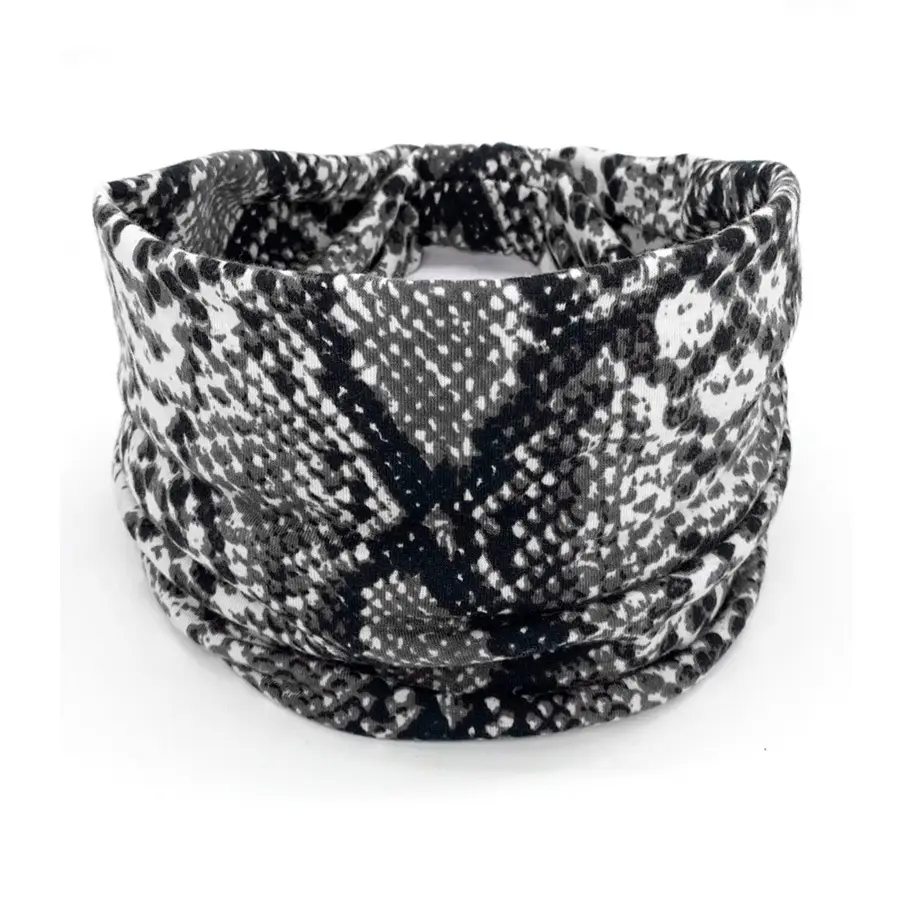 Pink Printed Elastic Hair Band for Women
