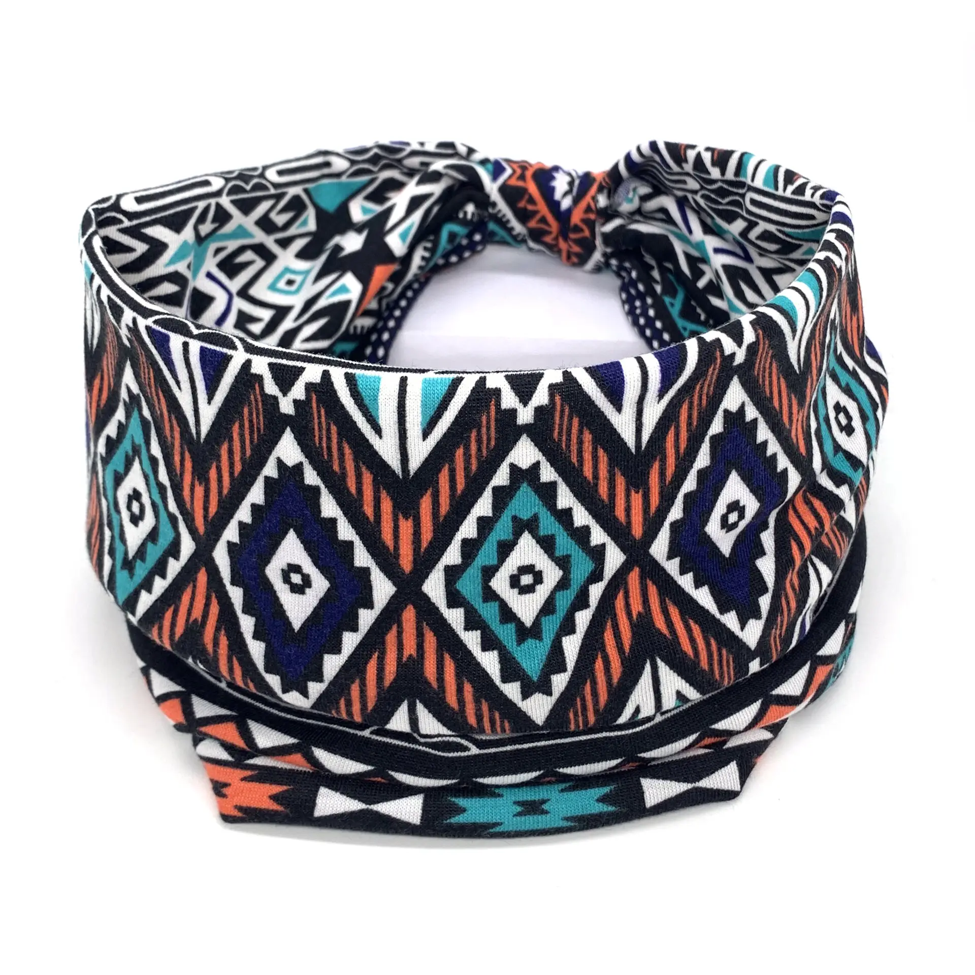 Pink Printed Elastic Hair Band for Women