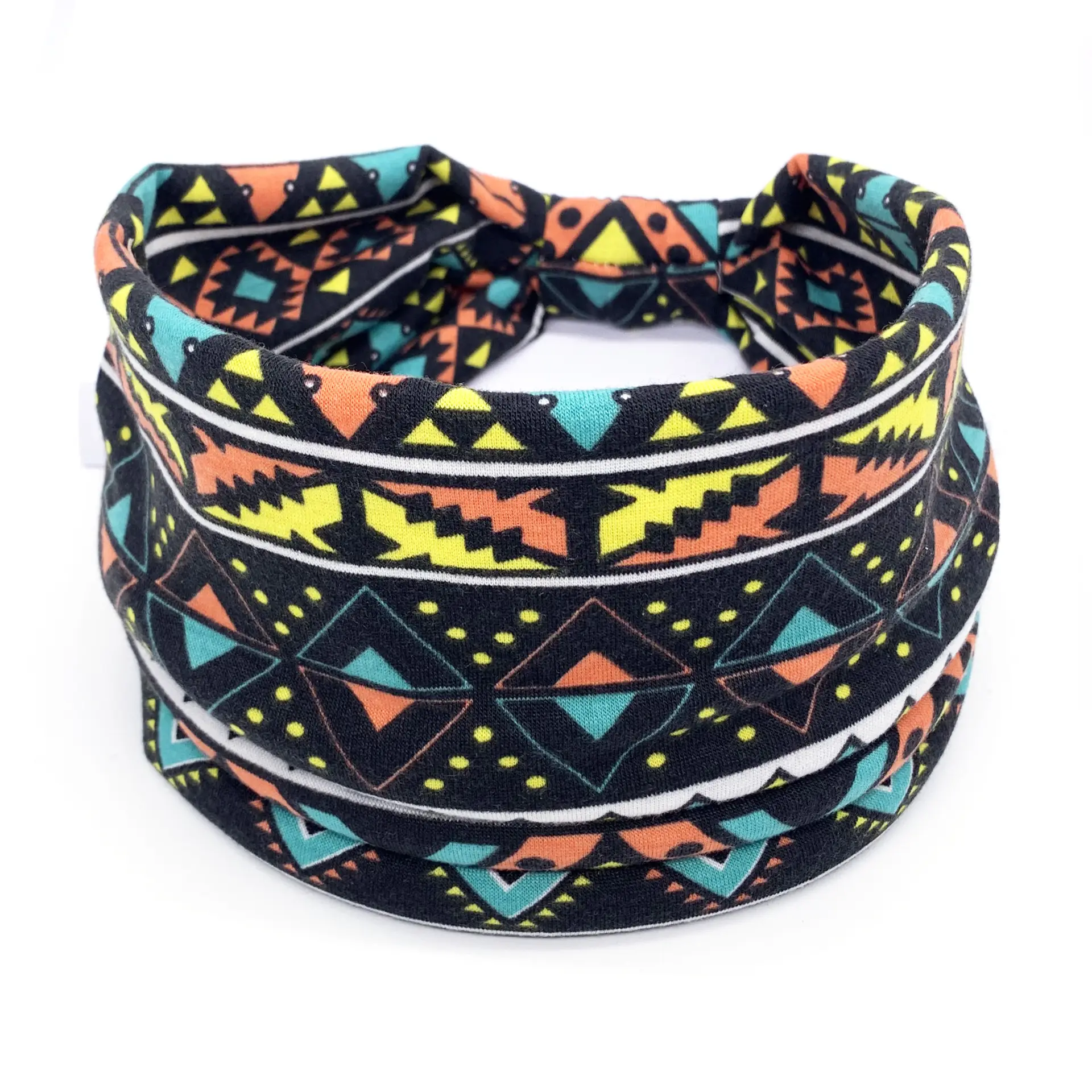 Pink Printed Elastic Hair Band for Women
