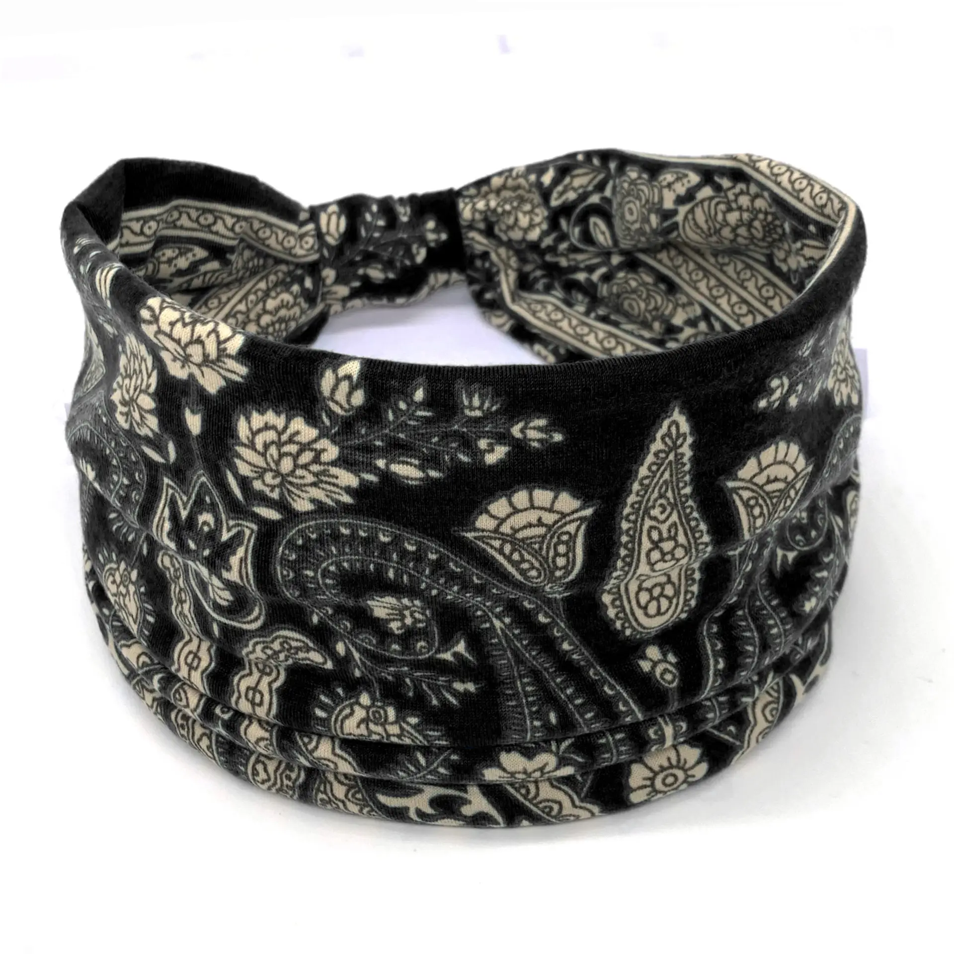 Pink Printed Elastic Hair Band for Women