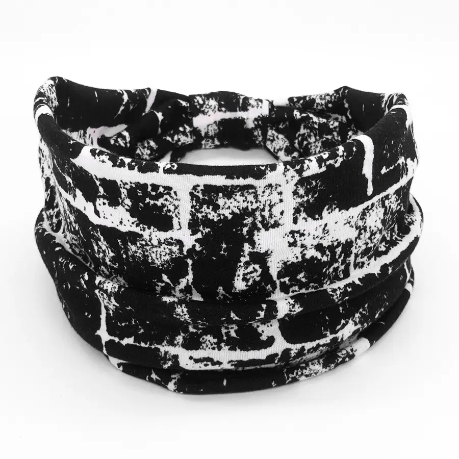 Pink Printed Elastic Hair Band for Women