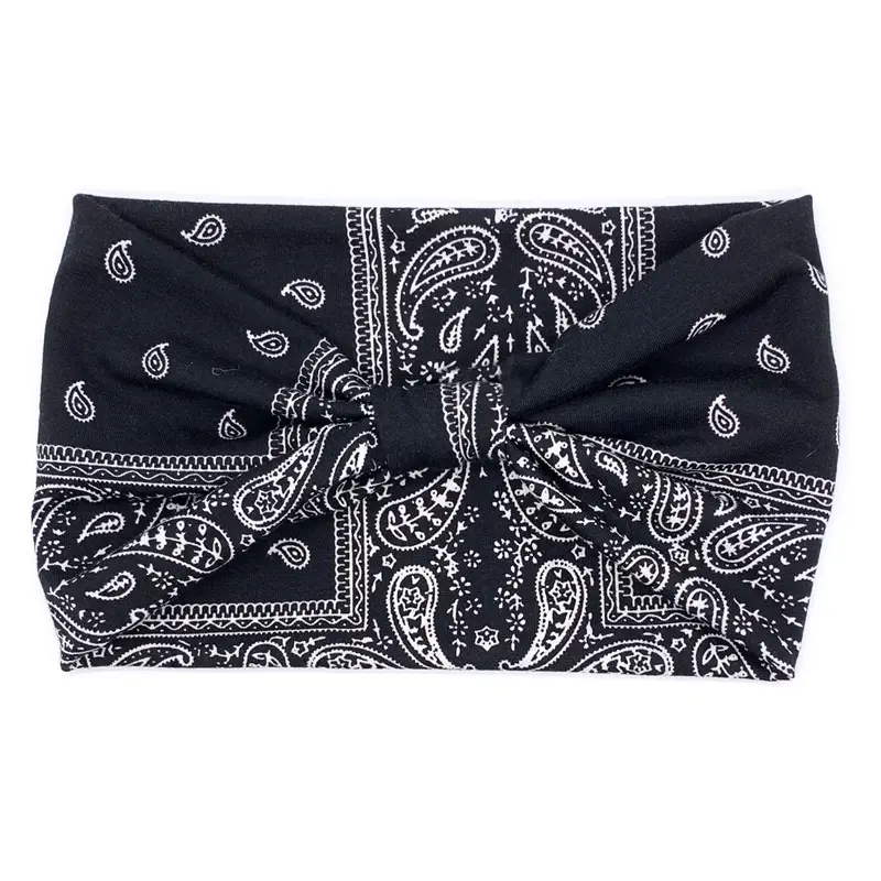 Pink Printed Elastic Hair Band for Women