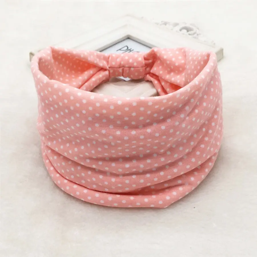 Pink Printed Elastic Hair Band for Women