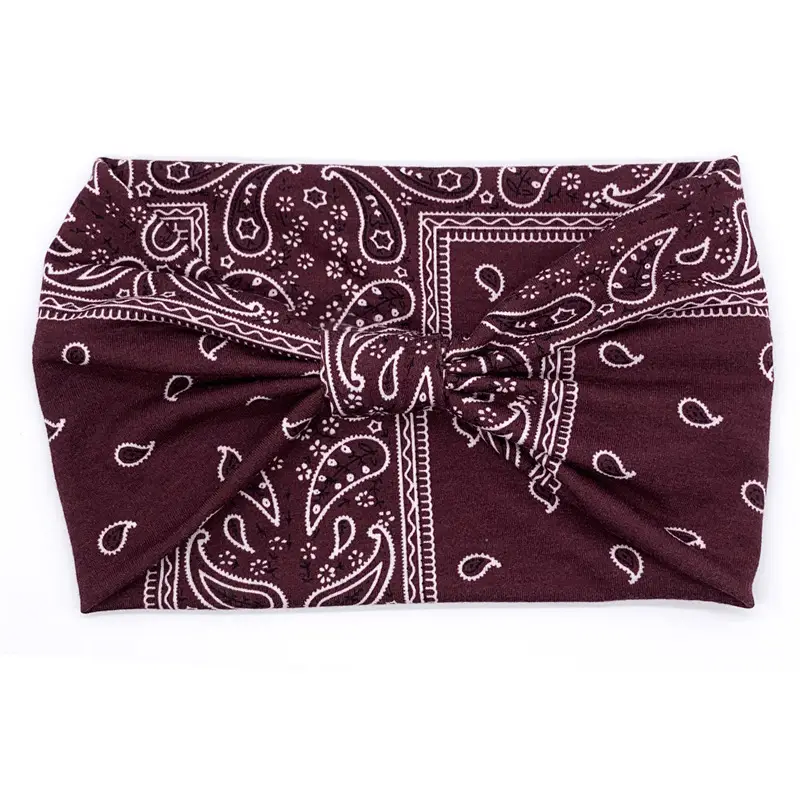 Pink Printed Elastic Hair Band for Women