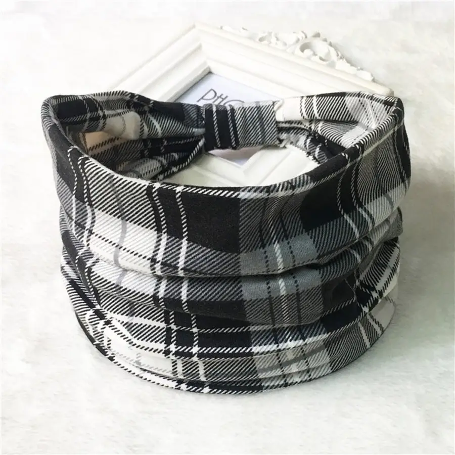 Pink Printed Elastic Hair Band for Women