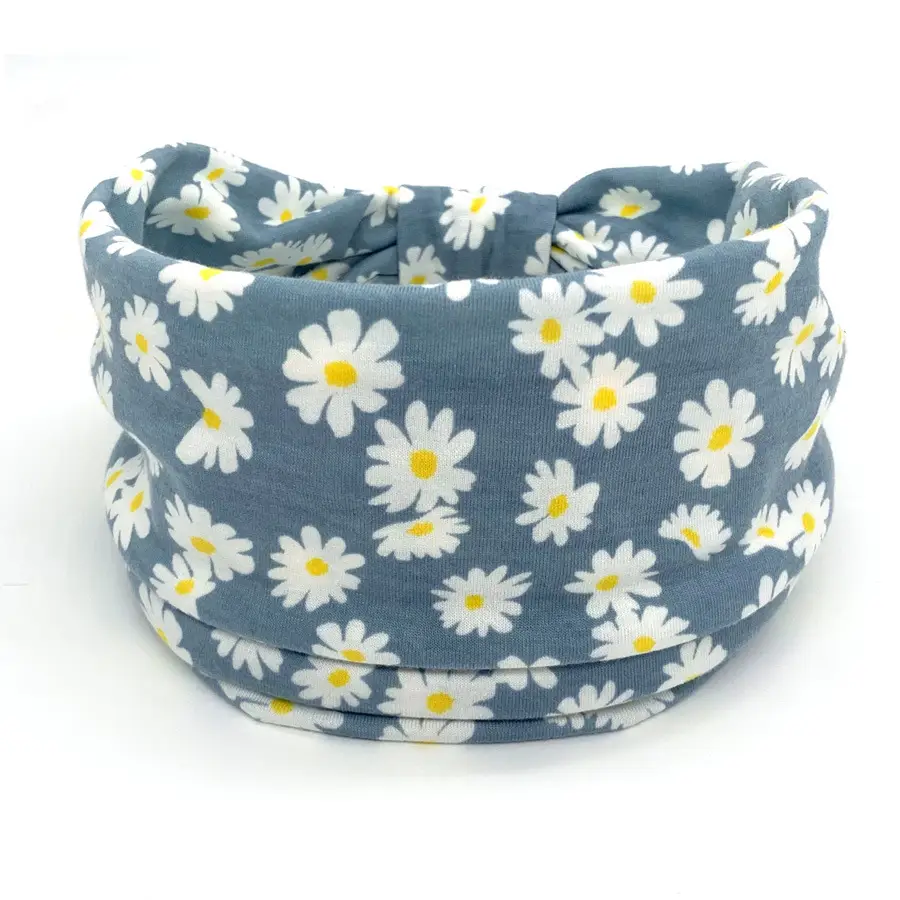 Pink Printed Elastic Hair Band for Women