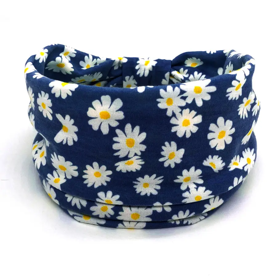 Pink Printed Elastic Hair Band for Women