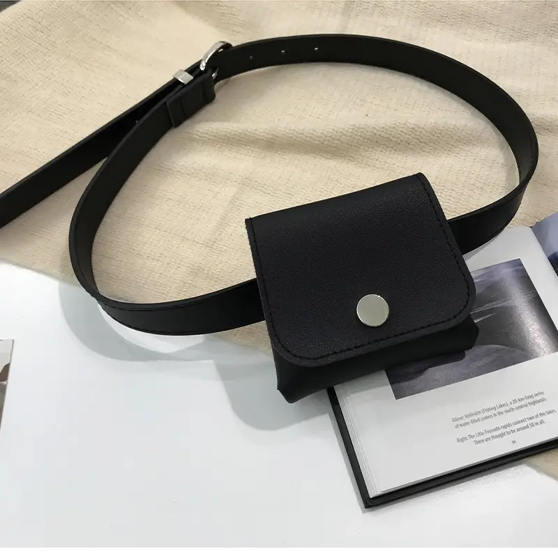 Black Detachable Waist Bag for Women - Image 2