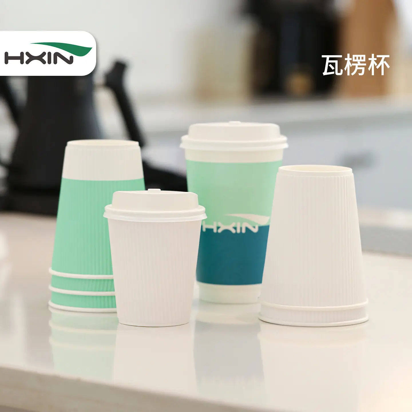 White Paper Cup 812oz 3-Layer Hengxin - Image 8