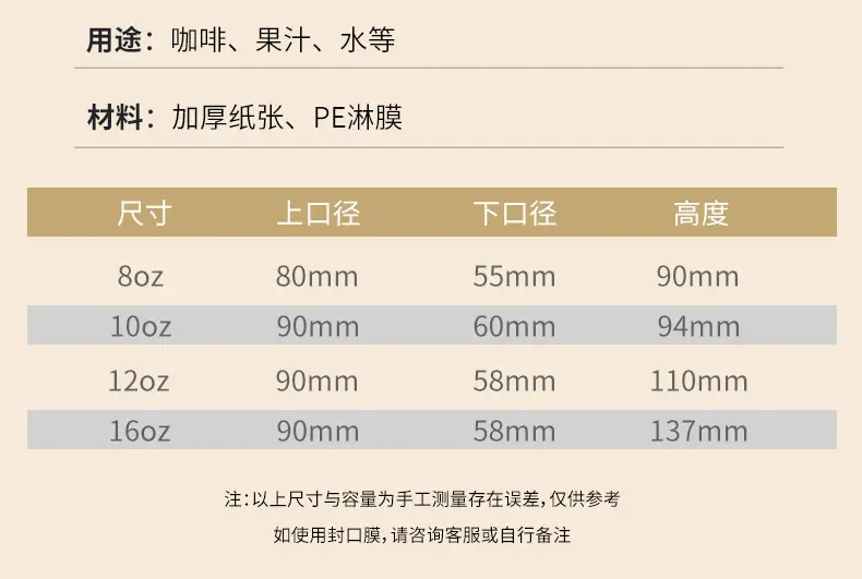 White Paper Cup 812oz 3-Layer Hengxin — feature 3