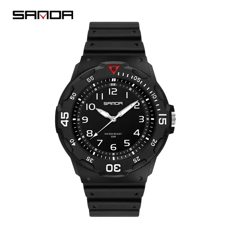 Sanda Blue Striped Student Watch for Men Women - Image 11