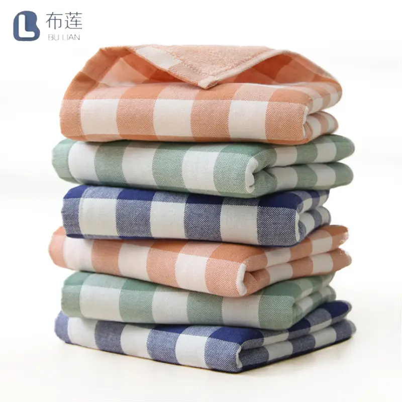 Pure Cotton Checkered Towel Double Sided Ultra Fine - Image 8