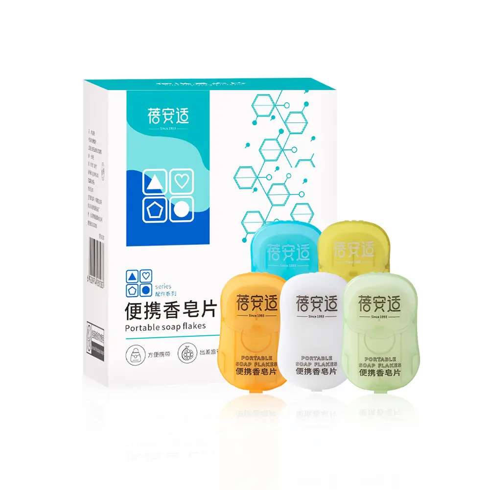 Portable Hand Washing Soap Tablets Travel Outdoor Sanitary Soap - Image 6