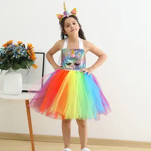 Girls Unicorn Dress with Wings & Sequins — feature 4