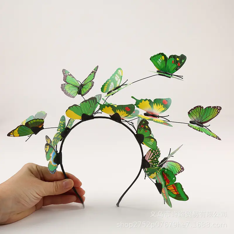 Butterfly Wreath for Women Wedding Hair Accessory - Image 3
