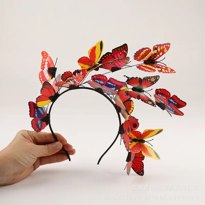 Butterfly Wreath for Women Wedding Hair Accessory - Image 6