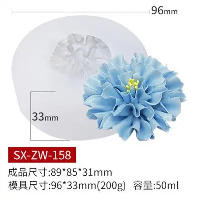 Silicone Rose Candle Mold 15ml Chocolate Cake Tool - Image 6