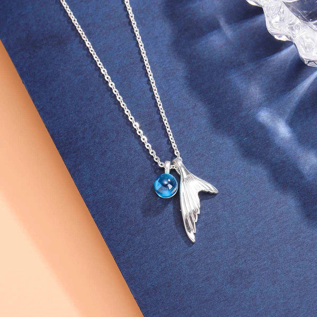 Mermaid Foam Fish Tail Clavicle Necklace for Women - Image 5