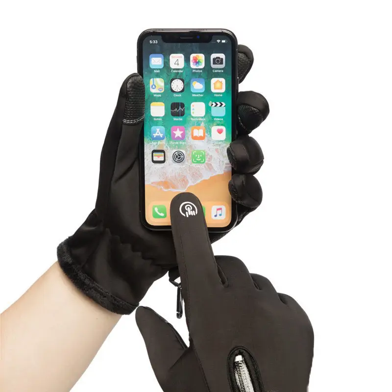 Men's Winter Waterproof Finger Touchscreen Gloves