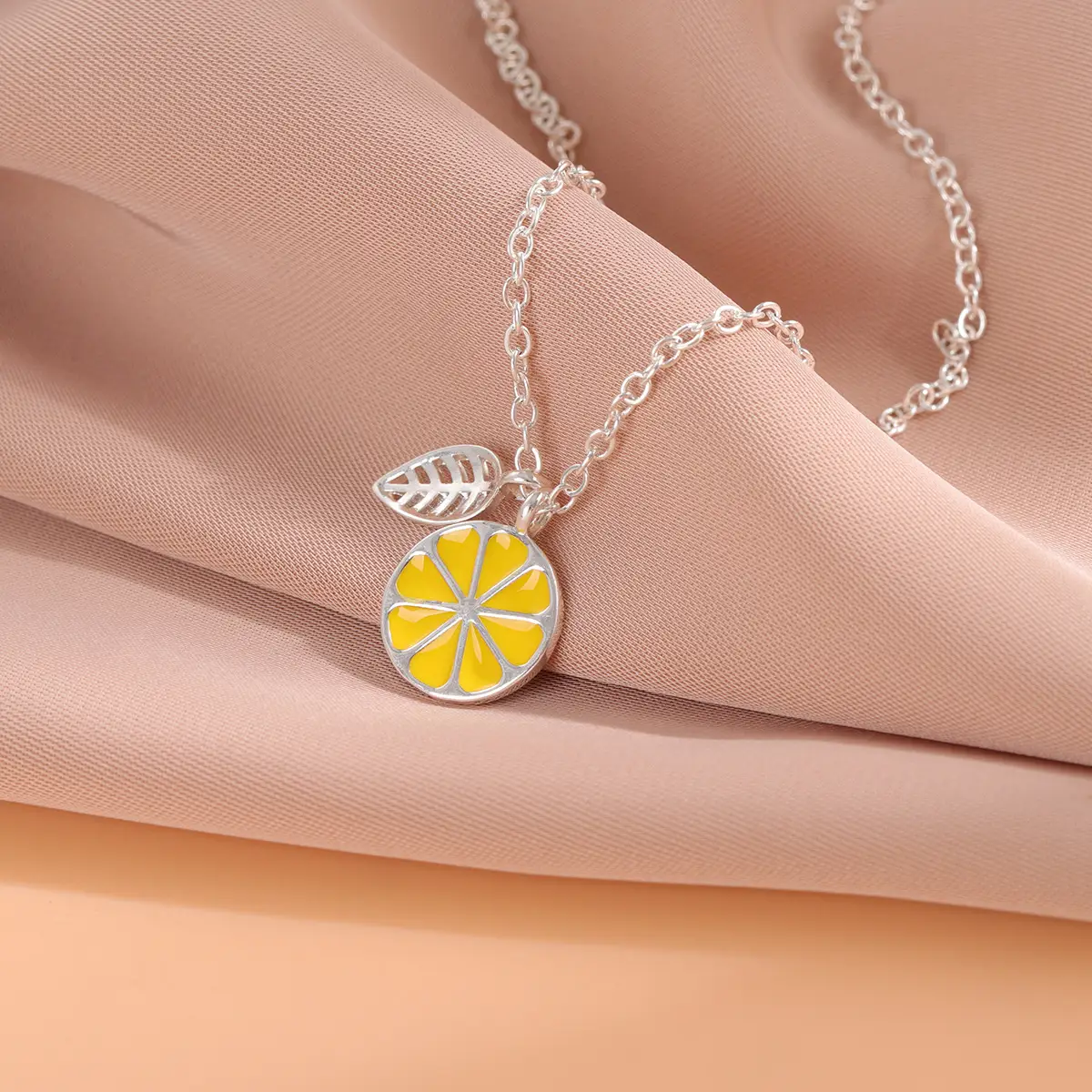 Lemon Leaf Necklace for Women Wholesale - Image 3