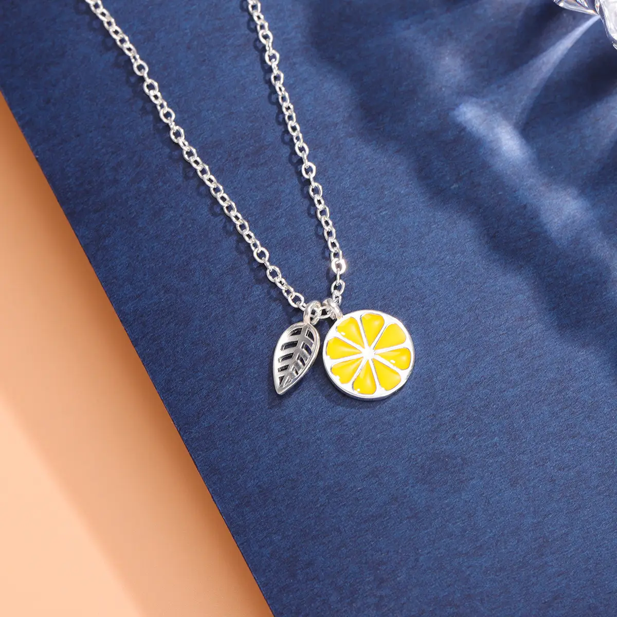 Lemon Leaf Necklace for Women Wholesale - Image 5