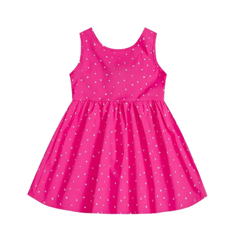 Girls Sleeveless Cherry Print Dress Korean Style - Image 11
