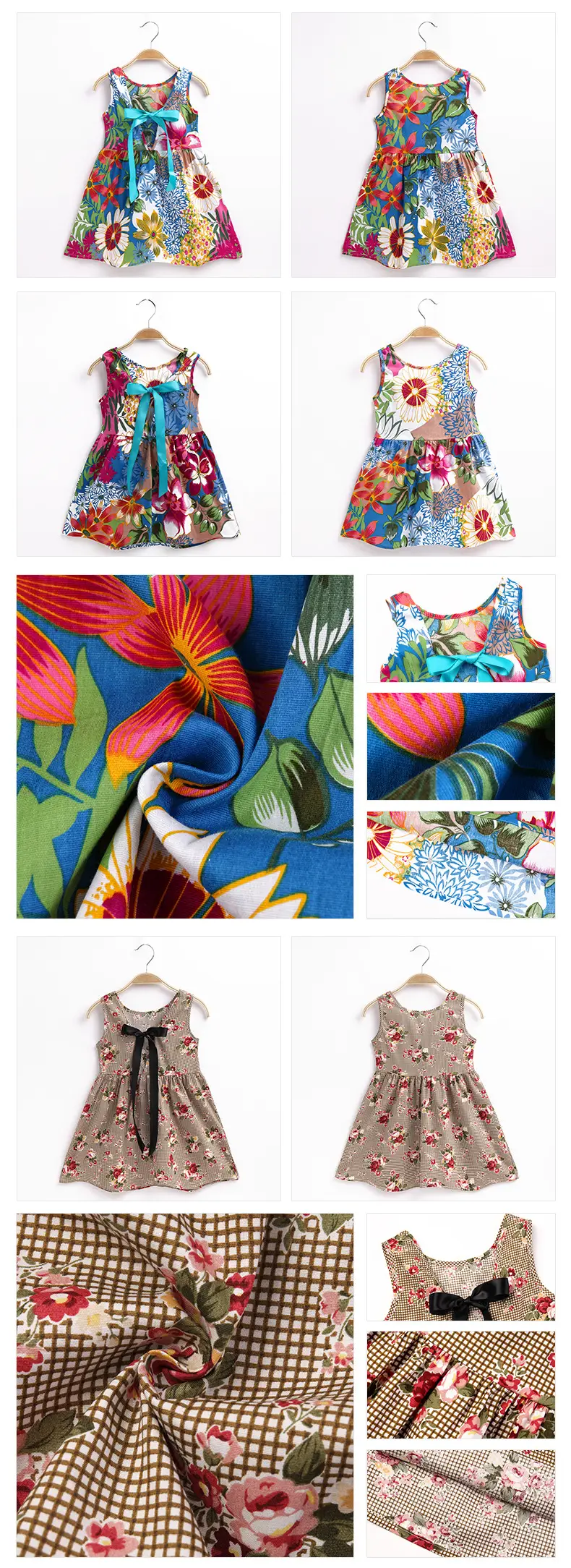 Girls Sleeveless Cherry Print Dress Korean Style — feature 12