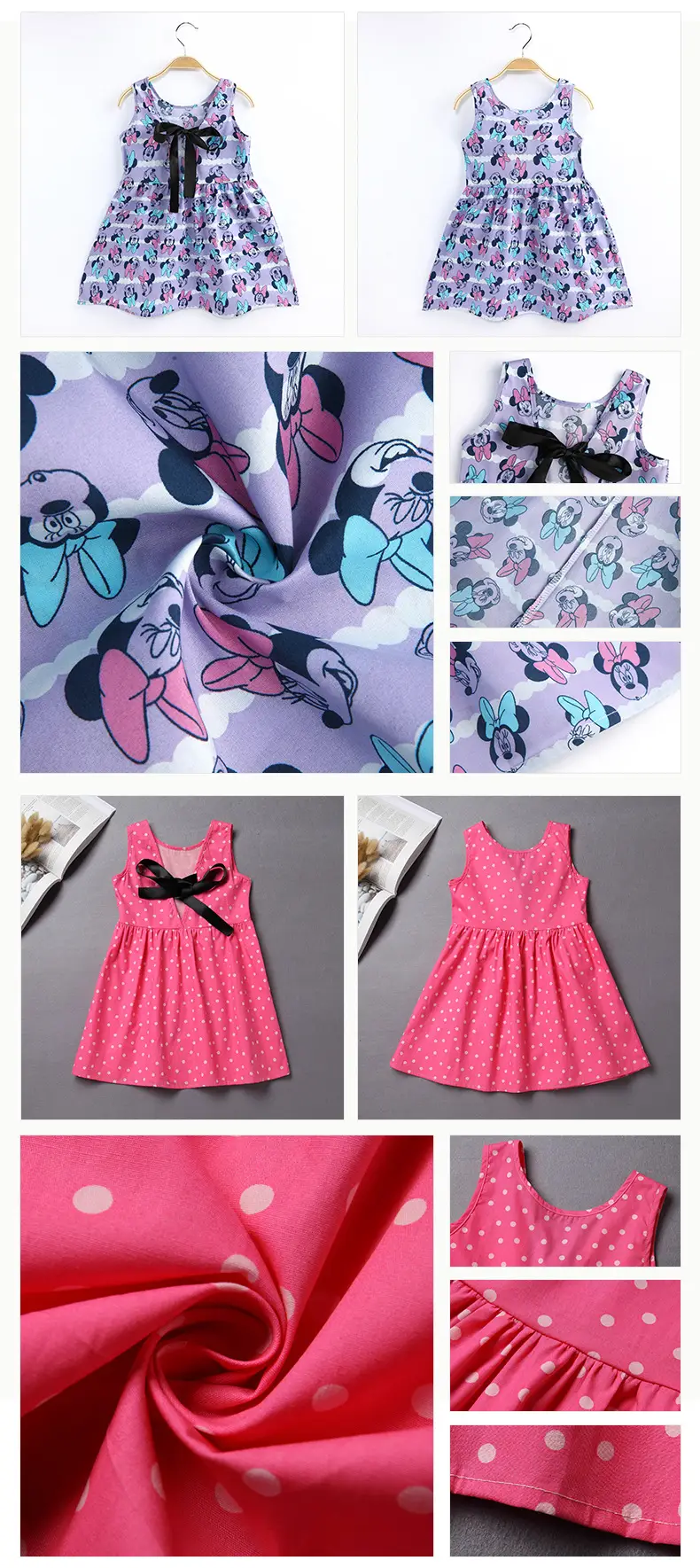 Girls Sleeveless Cherry Print Dress Korean Style — feature 13