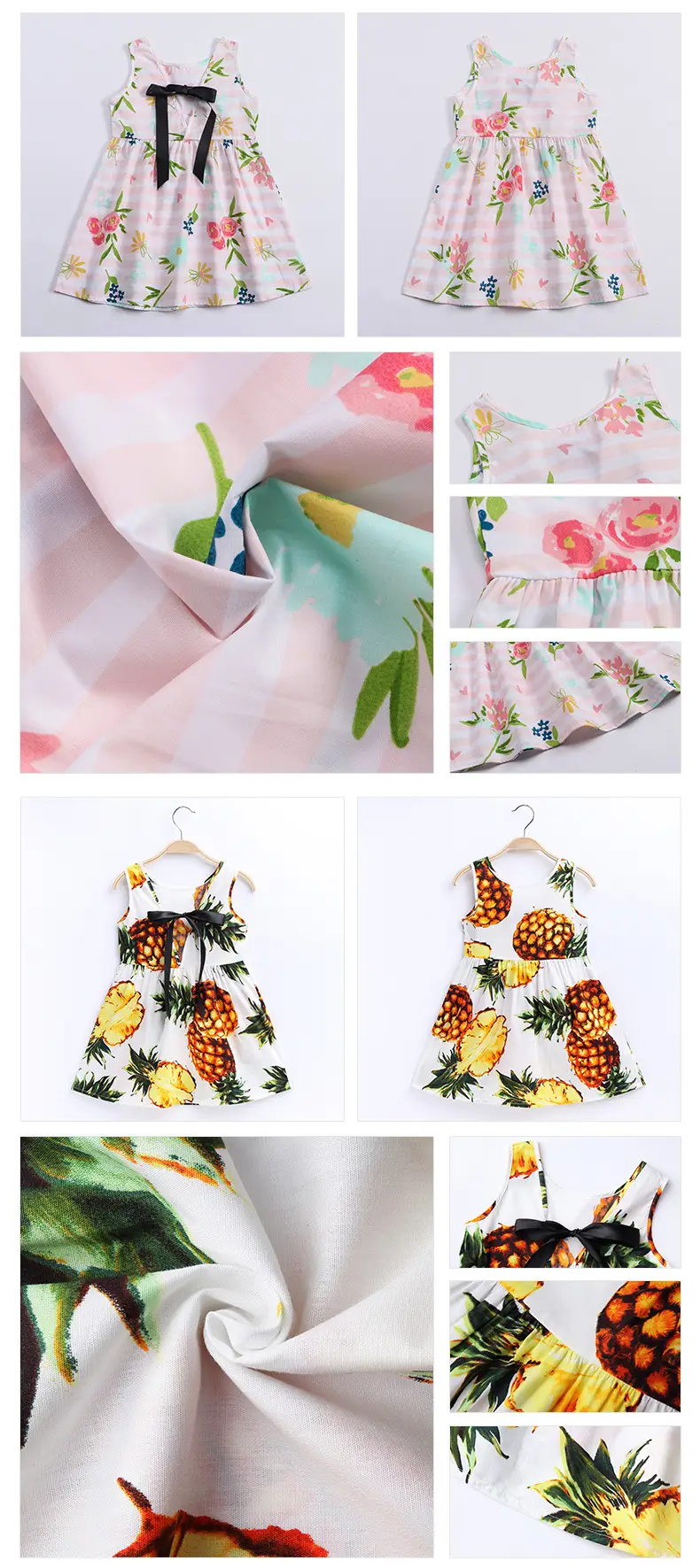 Girls Sleeveless Cherry Print Dress Korean Style — feature 14