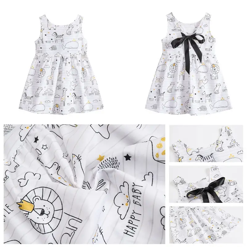 Girls Sleeveless Cherry Print Dress Korean Style — feature 22