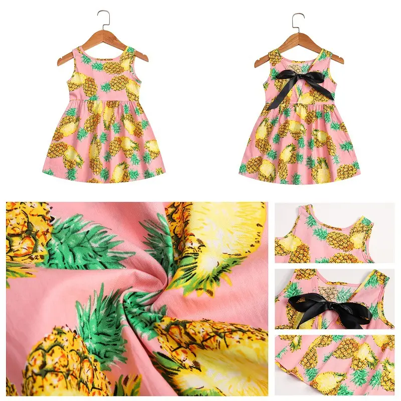 Girls Sleeveless Cherry Print Dress Korean Style — feature 23