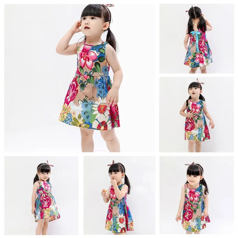 Girls Sleeveless Cherry Print Dress Korean Style — feature 26