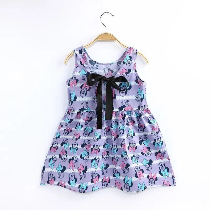 Girls Sleeveless Cherry Print Dress Korean Style - Image 10