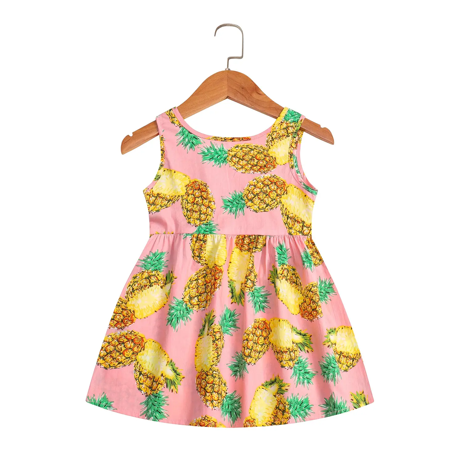 Girls Sleeveless Cherry Print Dress Korean Style - Image 13