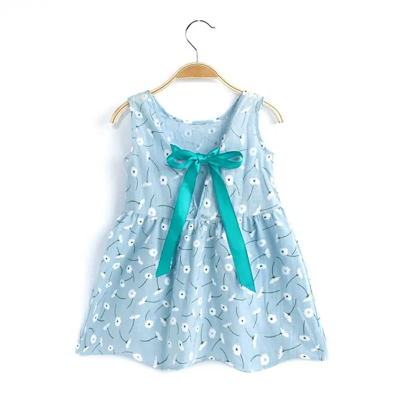Girls Sleeveless Cherry Print Dress Korean Style - Image 16