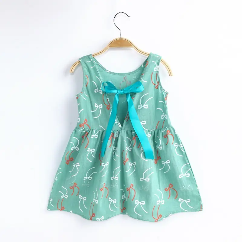 Girls Sleeveless Cherry Print Dress Korean Style - Image 17