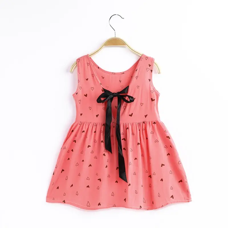 Girls Sleeveless Cherry Print Dress Korean Style - Image 20