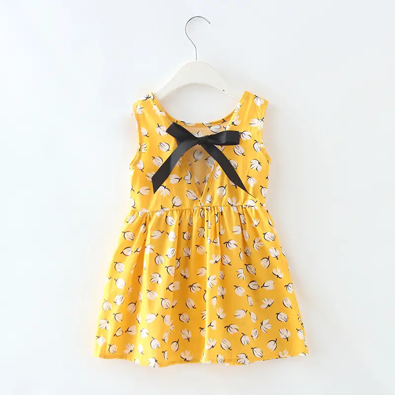 Girls Sleeveless Cherry Print Dress Korean Style - Image 23