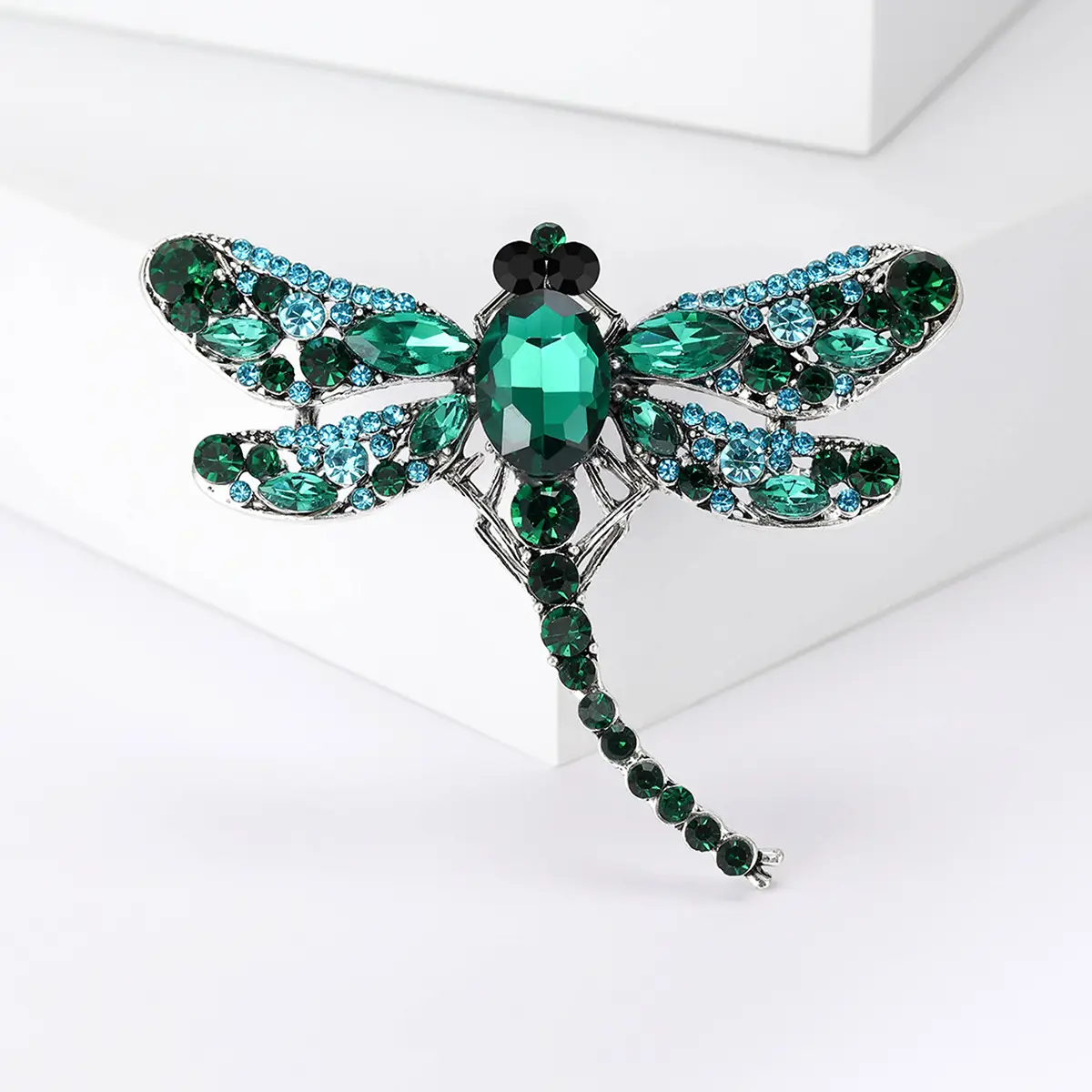 Dragonfly Brooch with Crystal Accents for Women - Image 11