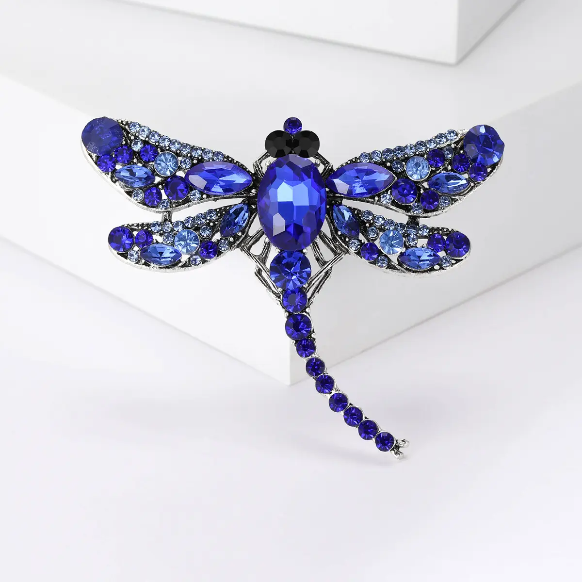 Dragonfly Brooch with Crystal Accents for Women - Image 12