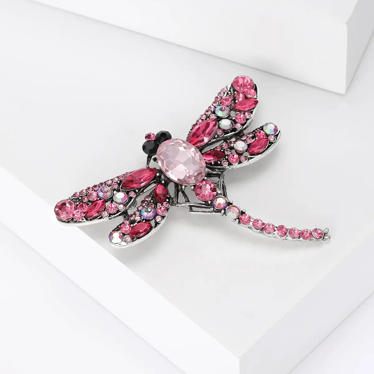 Dragonfly Brooch with Crystal Accents for Women — feature 12